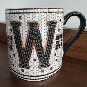 Anthropologie Letter ‘W’ Mosaic Mug